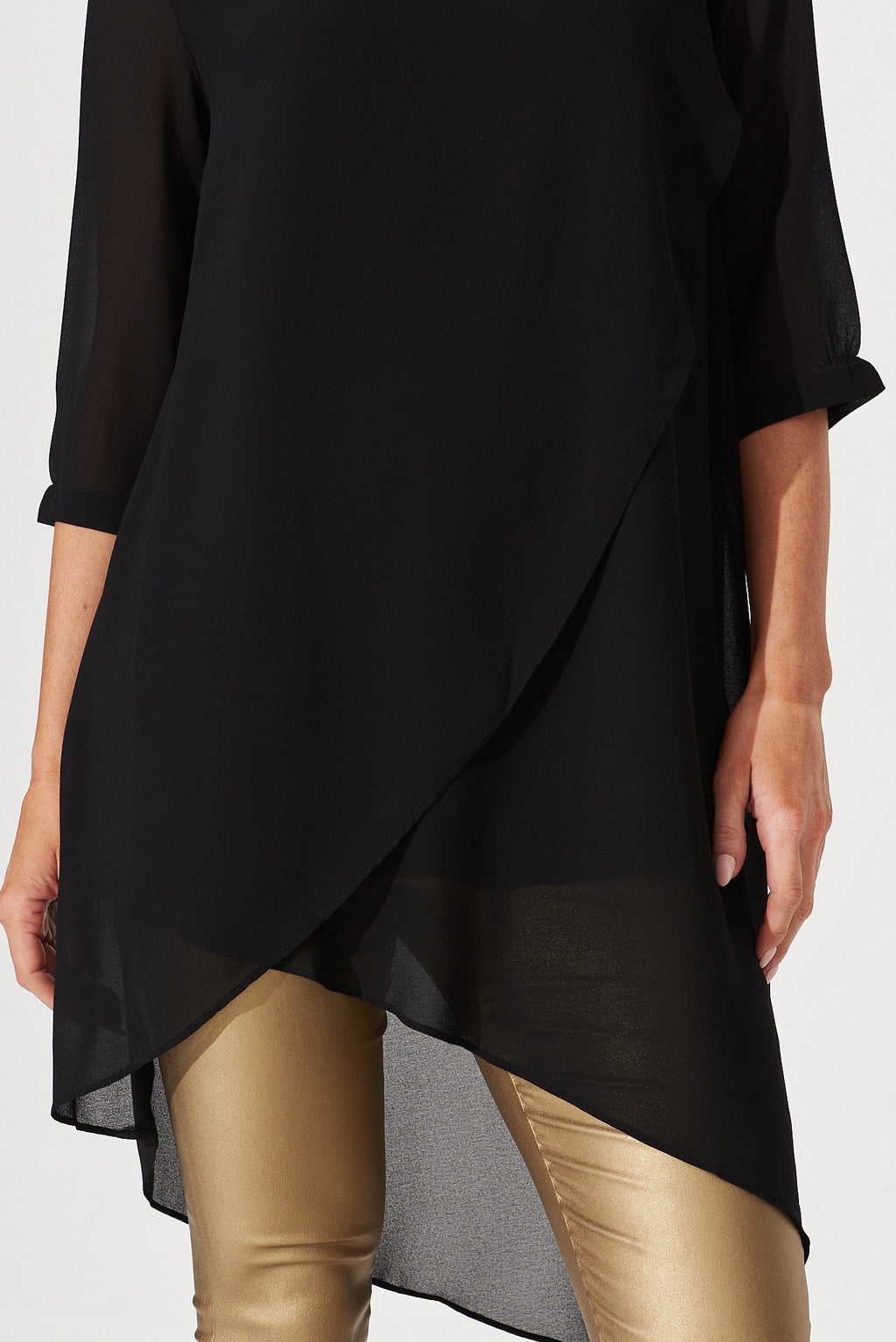 Black Terry Blouse