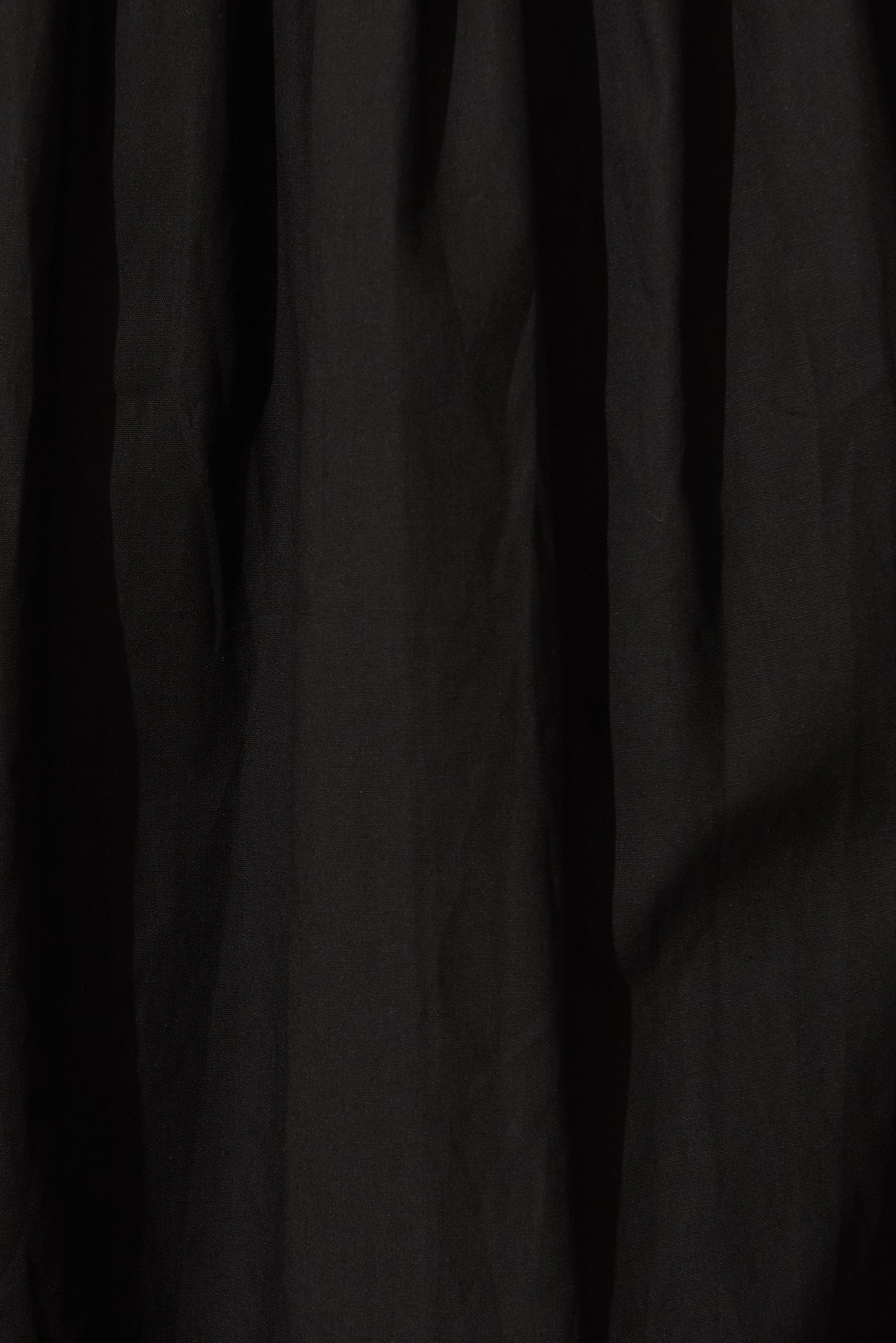 Black Cotton Midi Shirt Dress: Fairfax Style