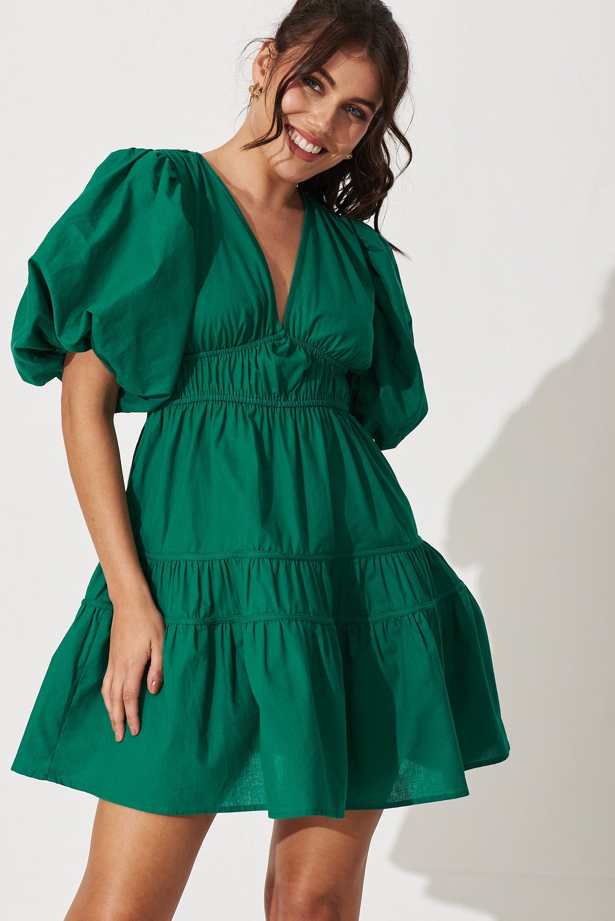 Green Cotton Amarusso Dress