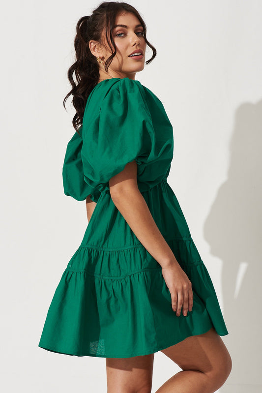 Green Cotton Amarusso Dress