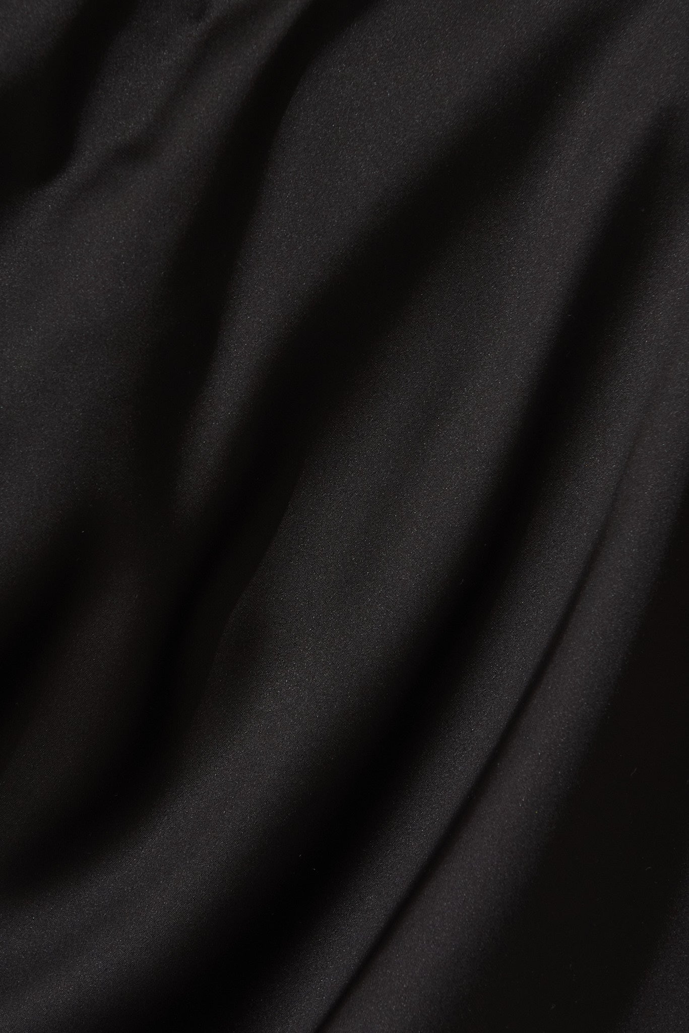 Black Satin Off-Shoulder Blouse
