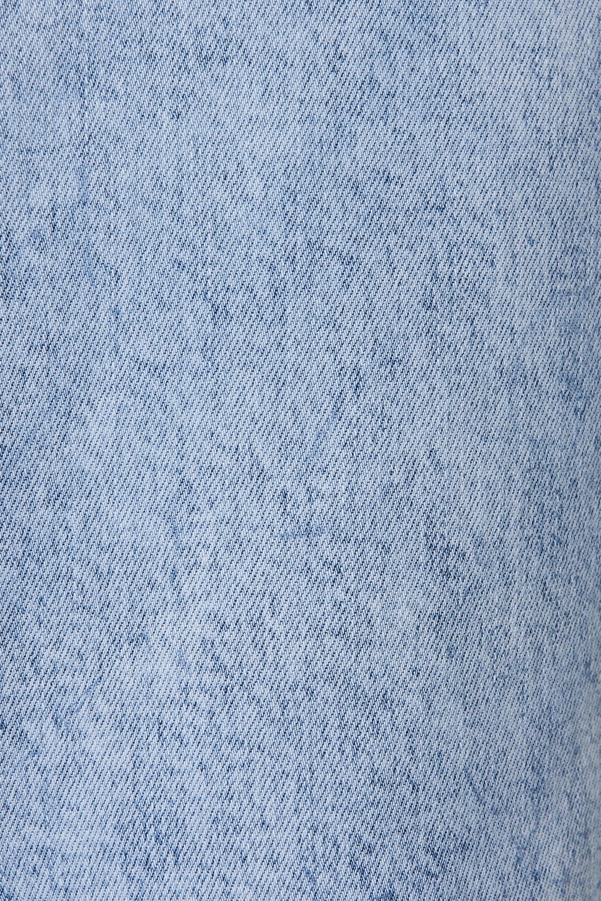 Light Blue Midi Stretch Denim Skirt