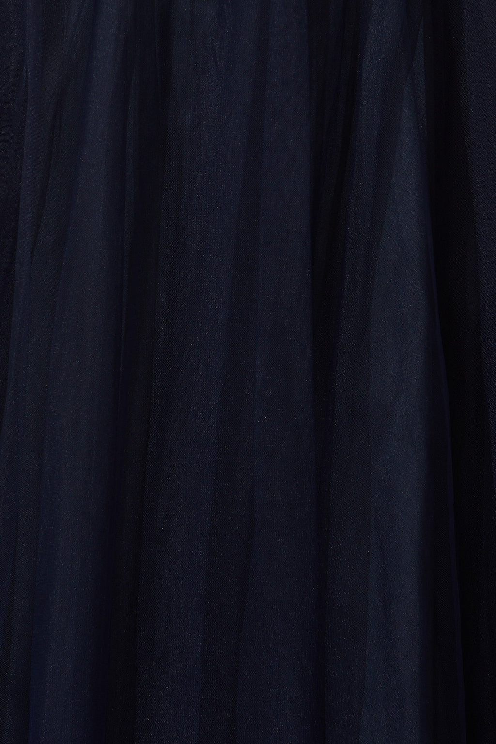 Navy Tulle Halter Midi Dress