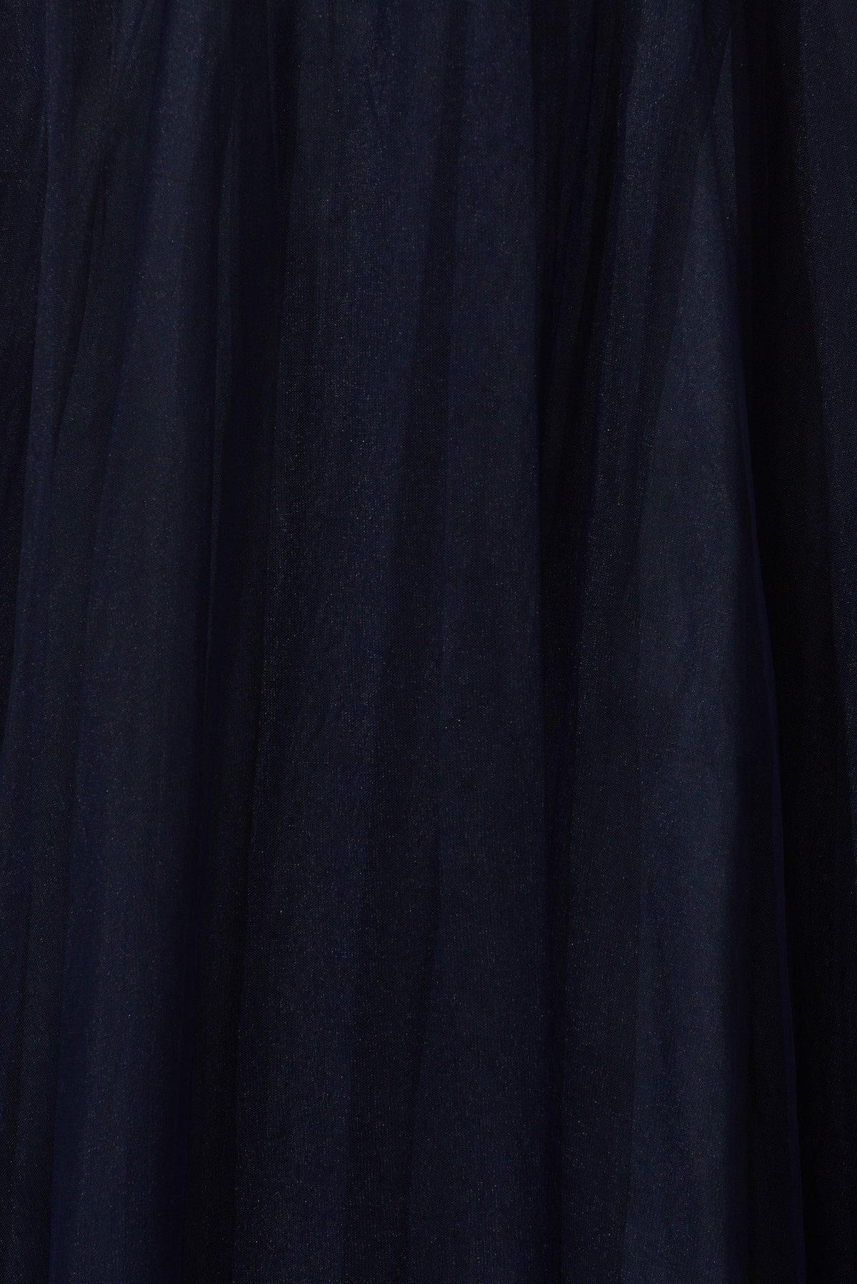 Navy Tulle Halter Midi Dress