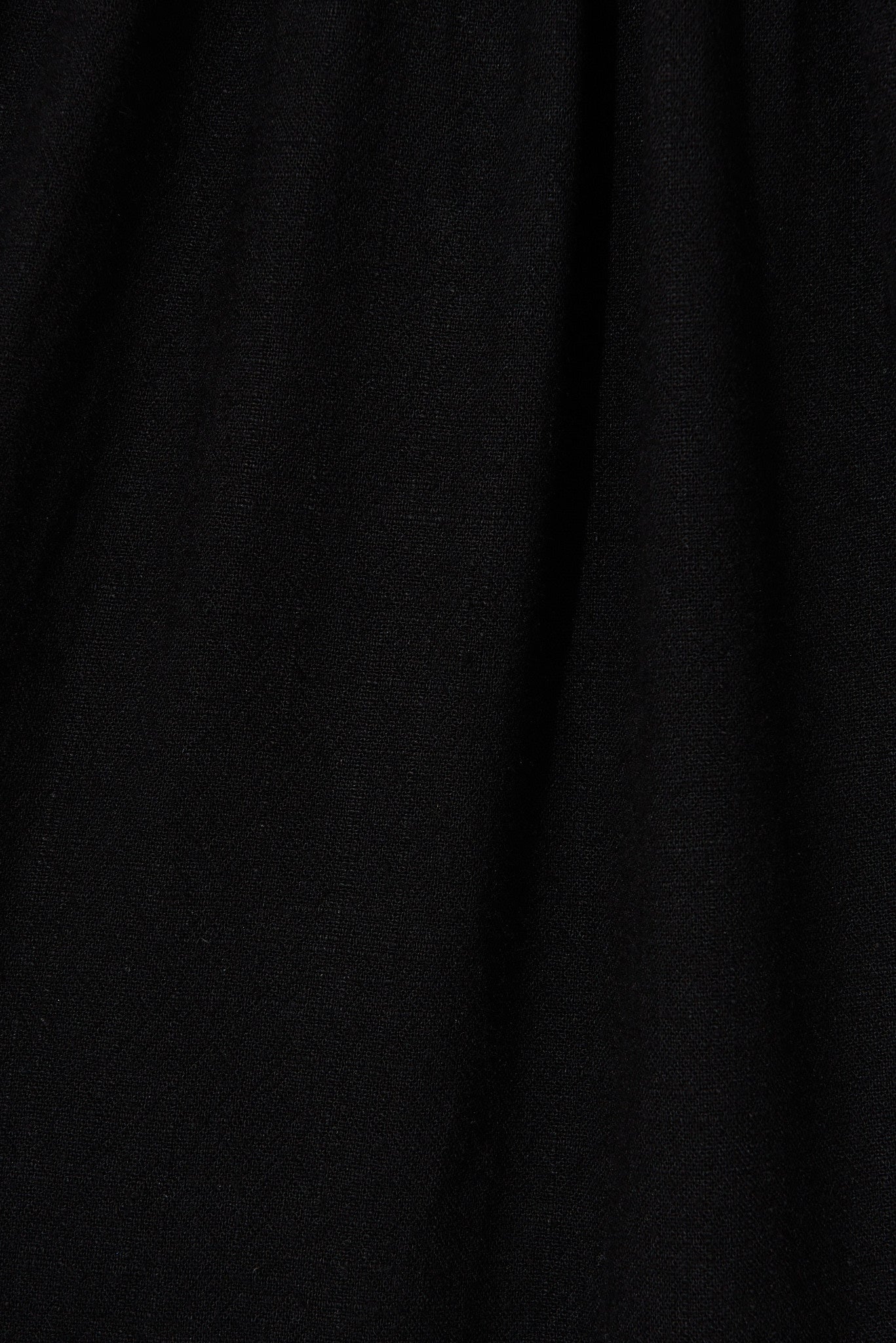 Black Linen Blend Horizon Dress