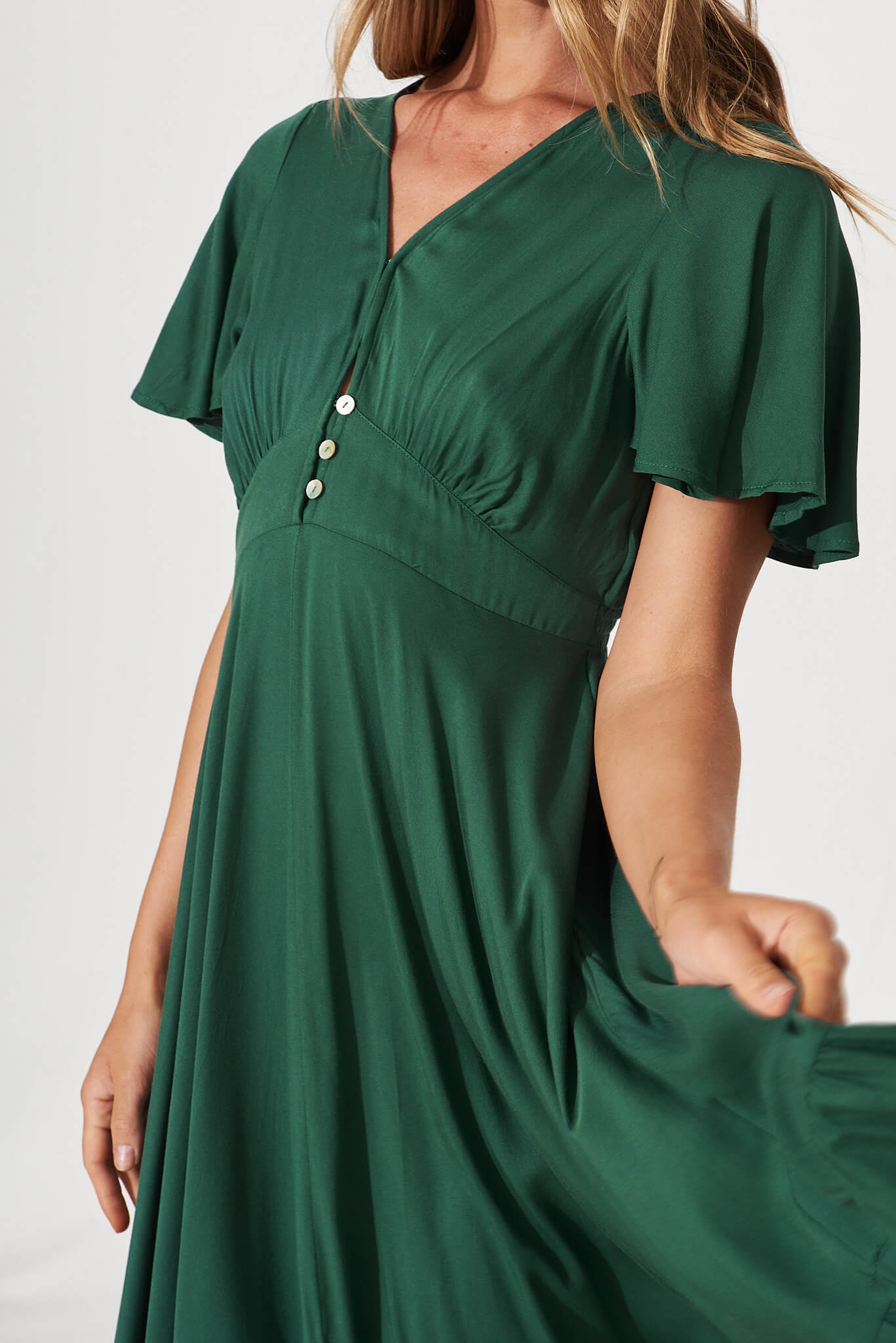 Green Nevada Maxi Outfit