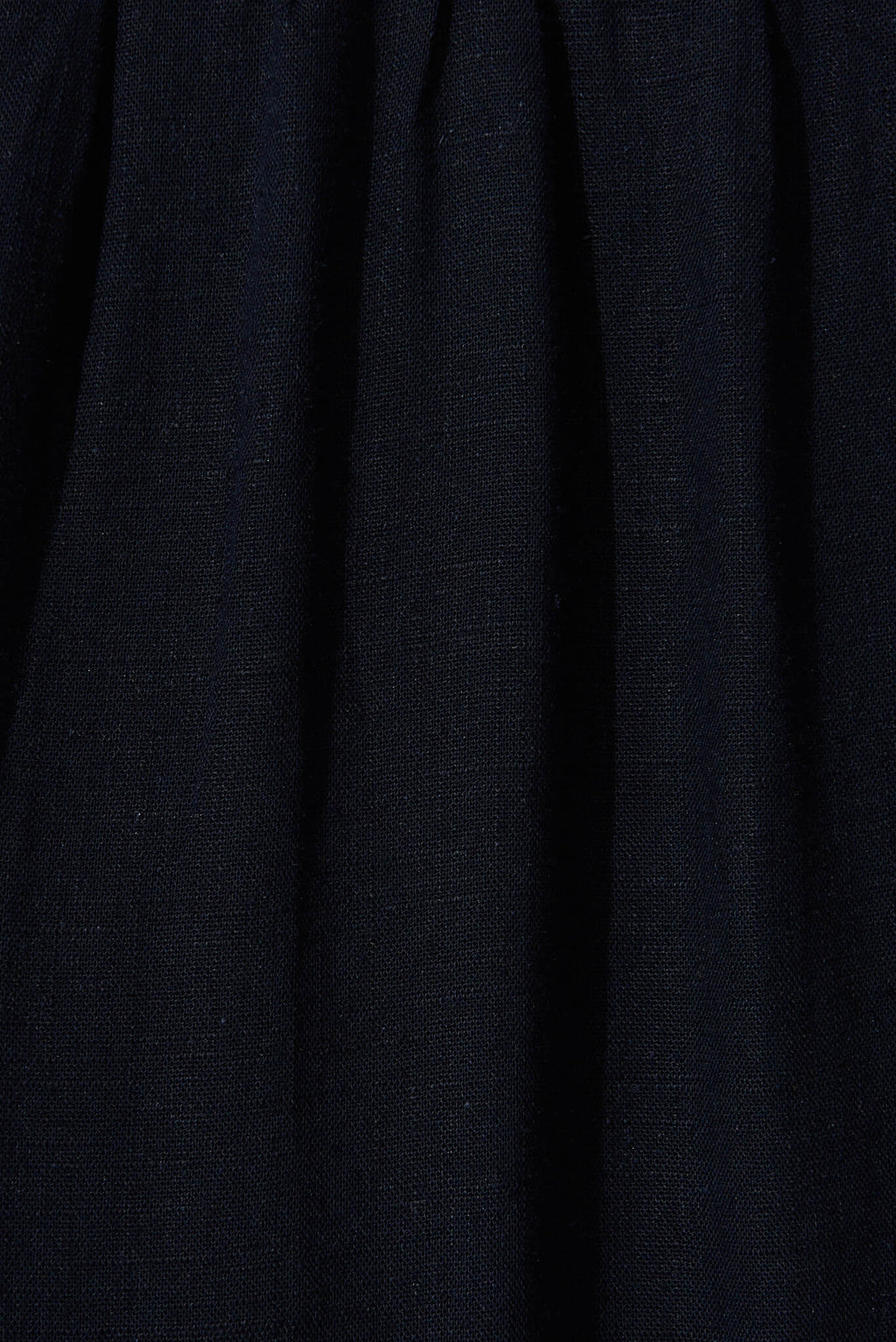 Navy Linen Blend Midi Shirt Dress by Marvela