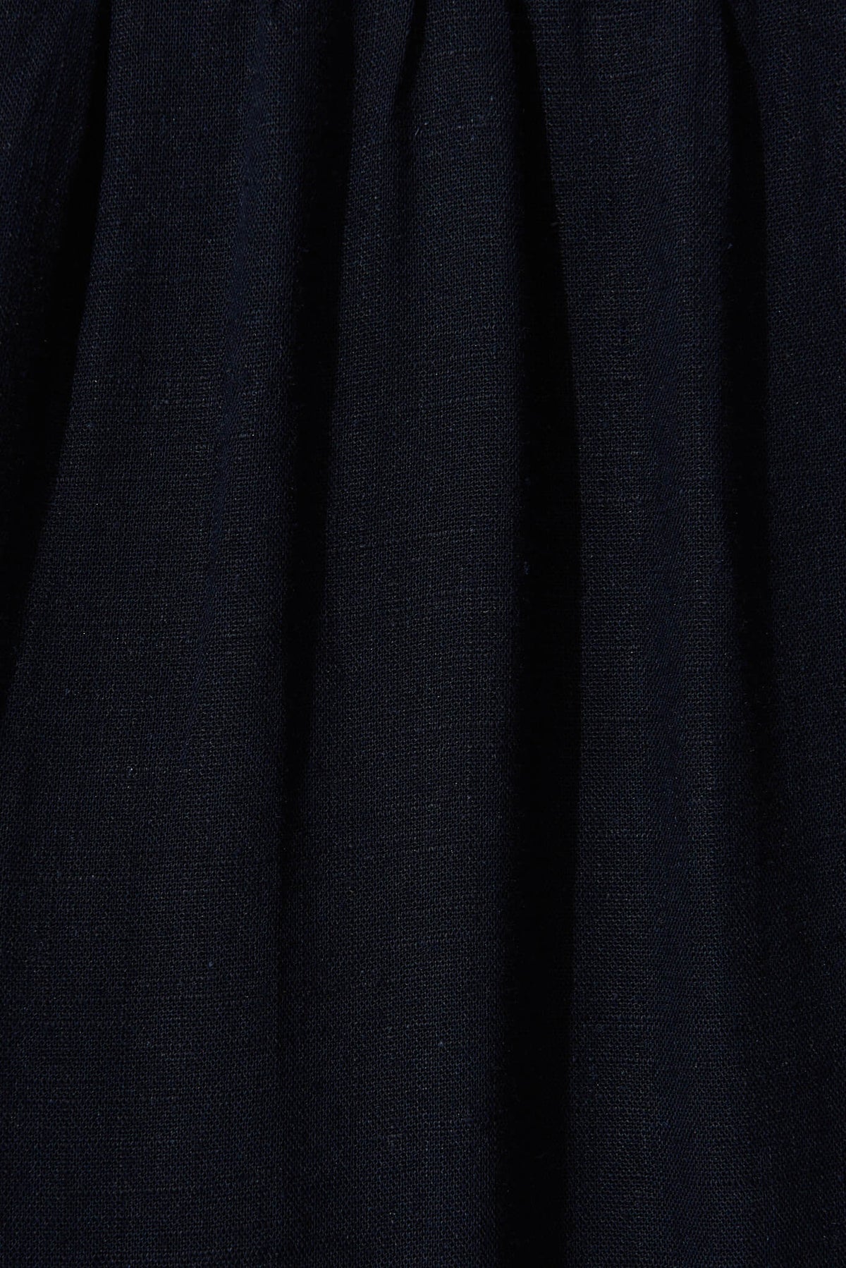 Navy Linen Blend Midi Shirt Dress by Marvela