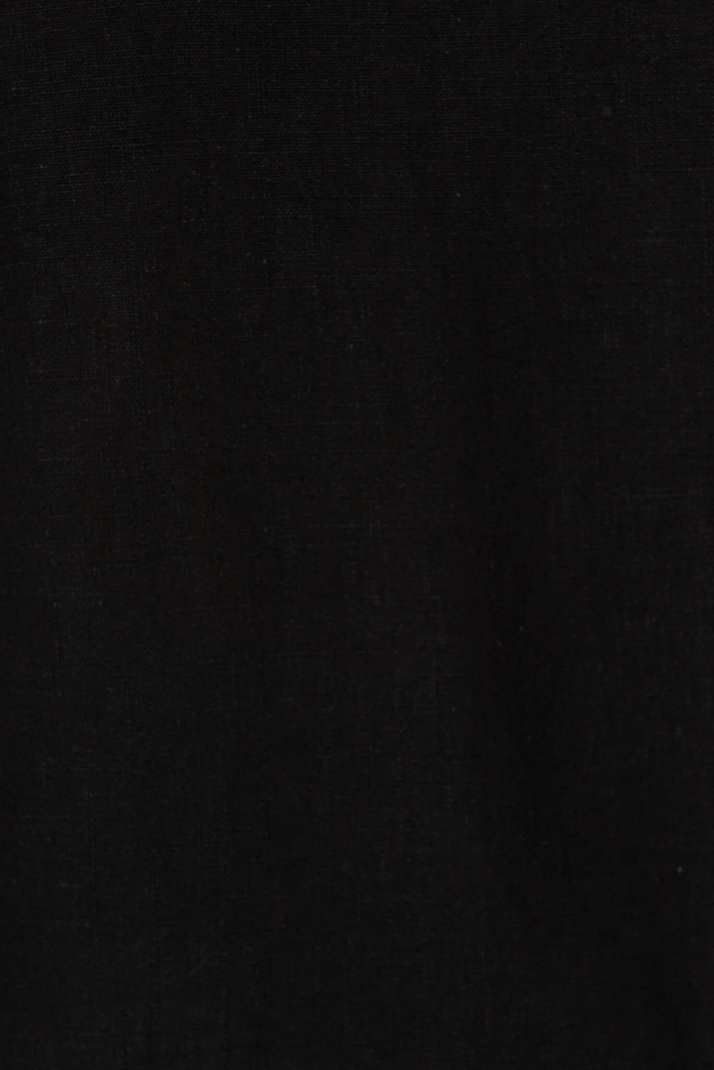 Black Linen Blend Top - Melanie