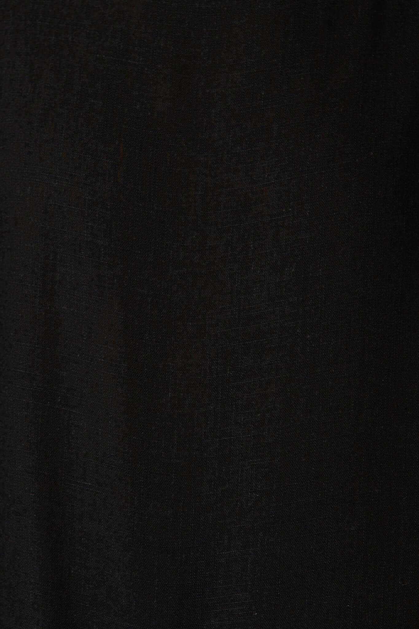 Black Linen Blend Top
