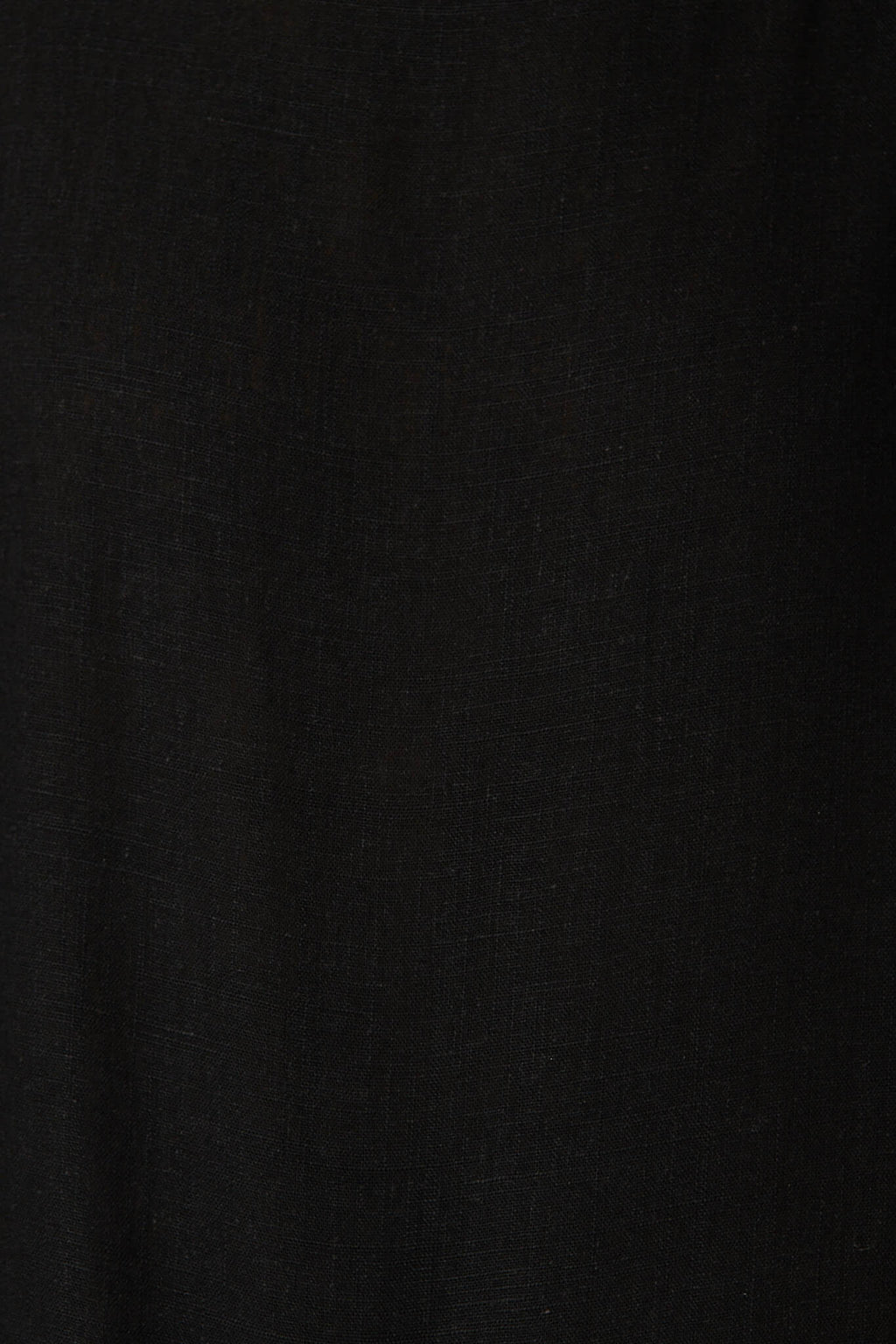 Black Linen Blend Top