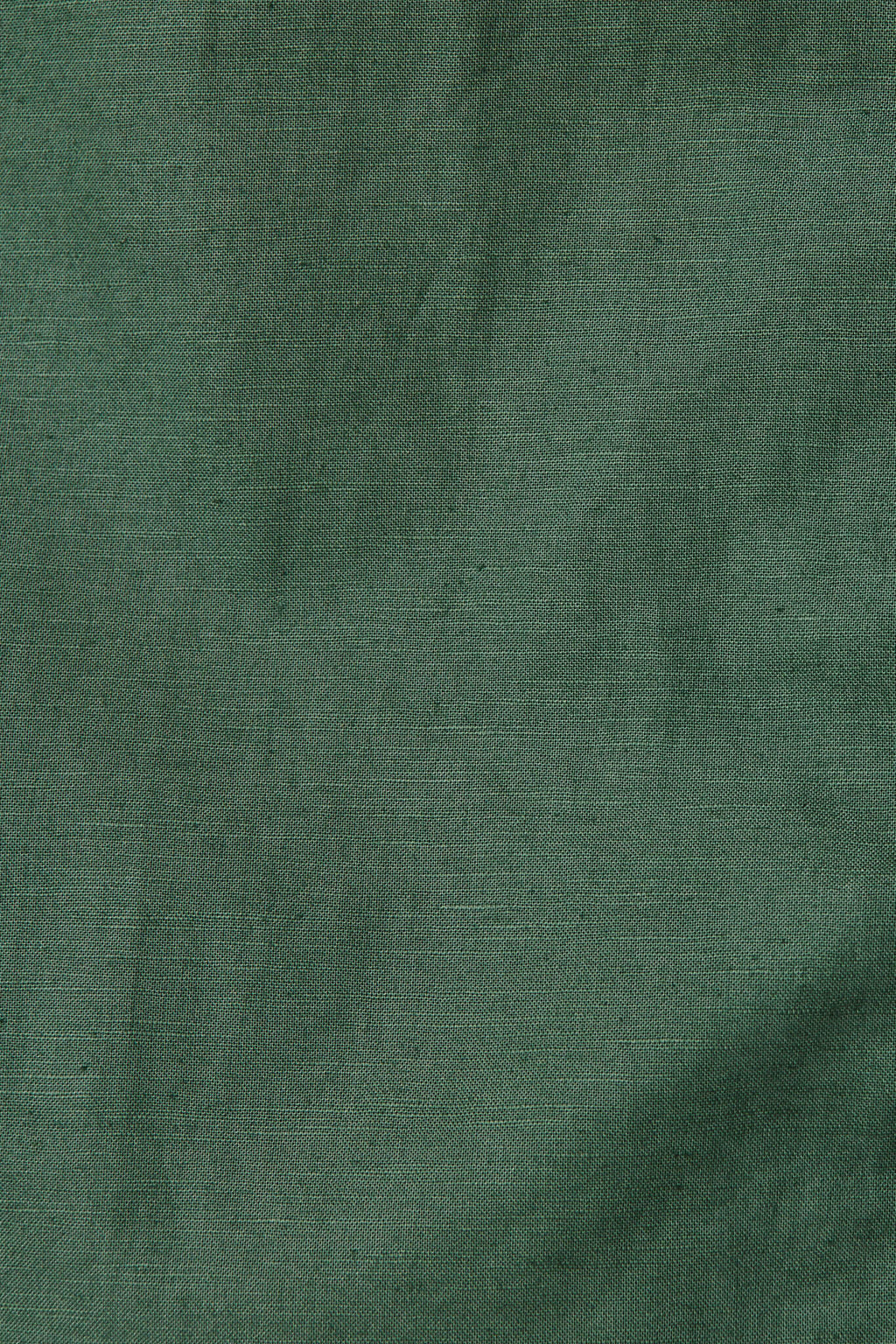 Green Cotton Linen Midi Shirt Dress by Oatland