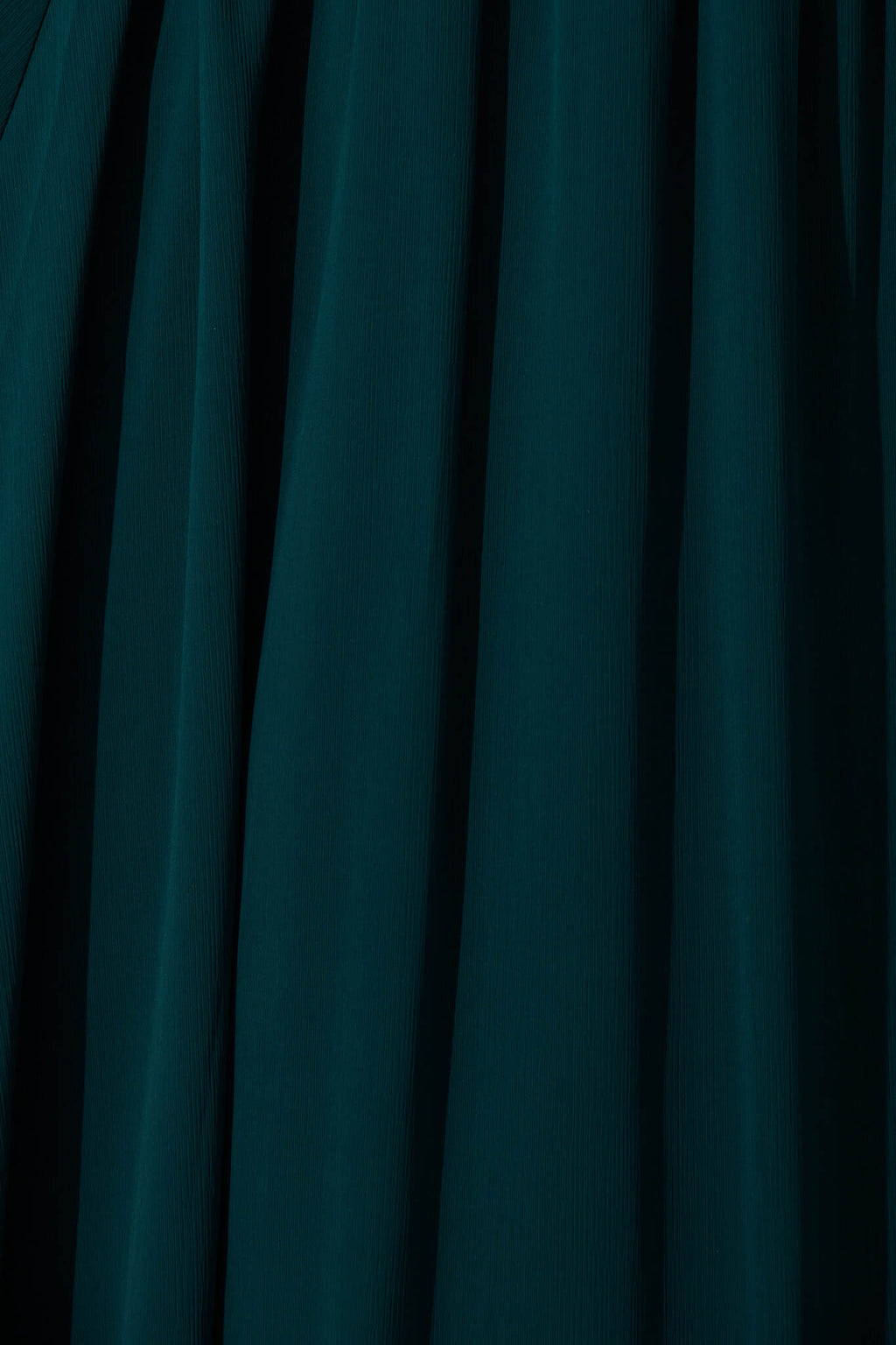Emerald Chiffon Midi Dress