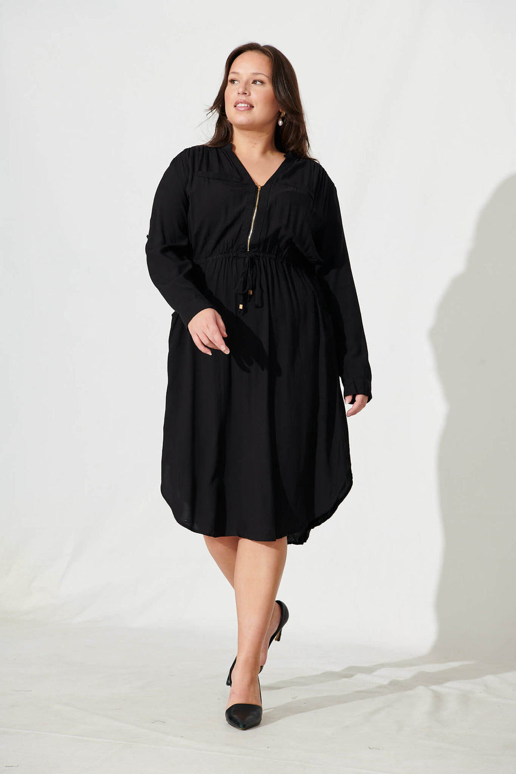 Black Zipper Dress
