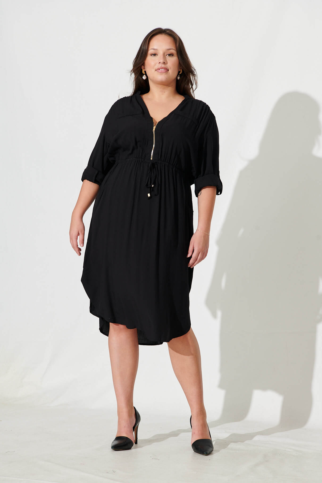 Black Zipper Dress