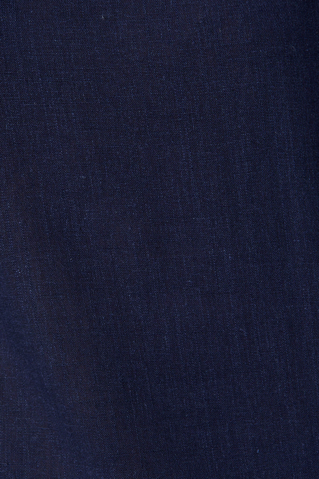 Navy Cotton Linen Blouse