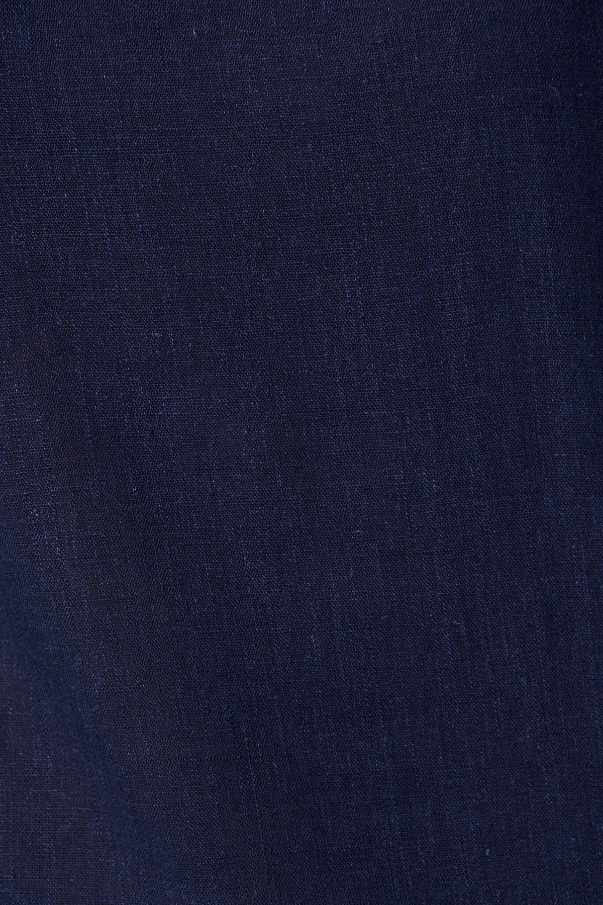 Navy Cotton Linen Blouse