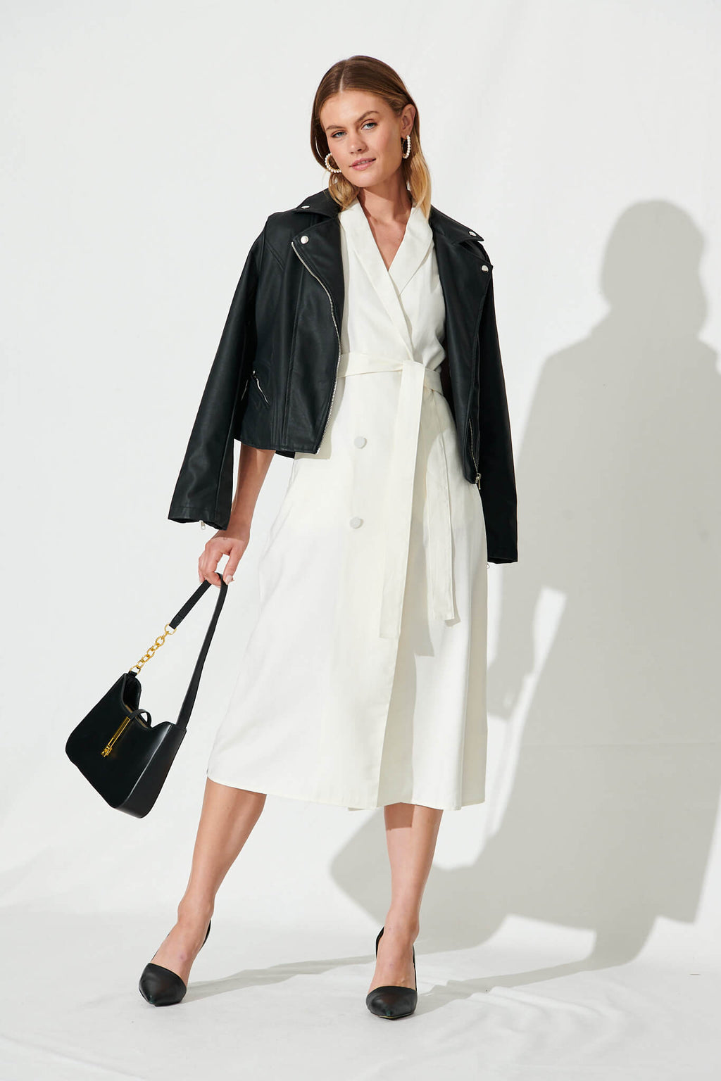 White Delia Shirt Dress
