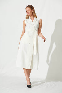White Delia Shirt Dress