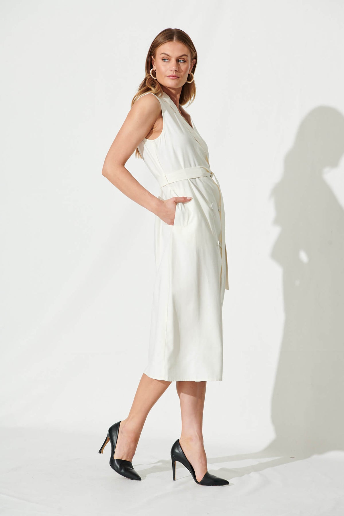 White Delia Shirt Dress