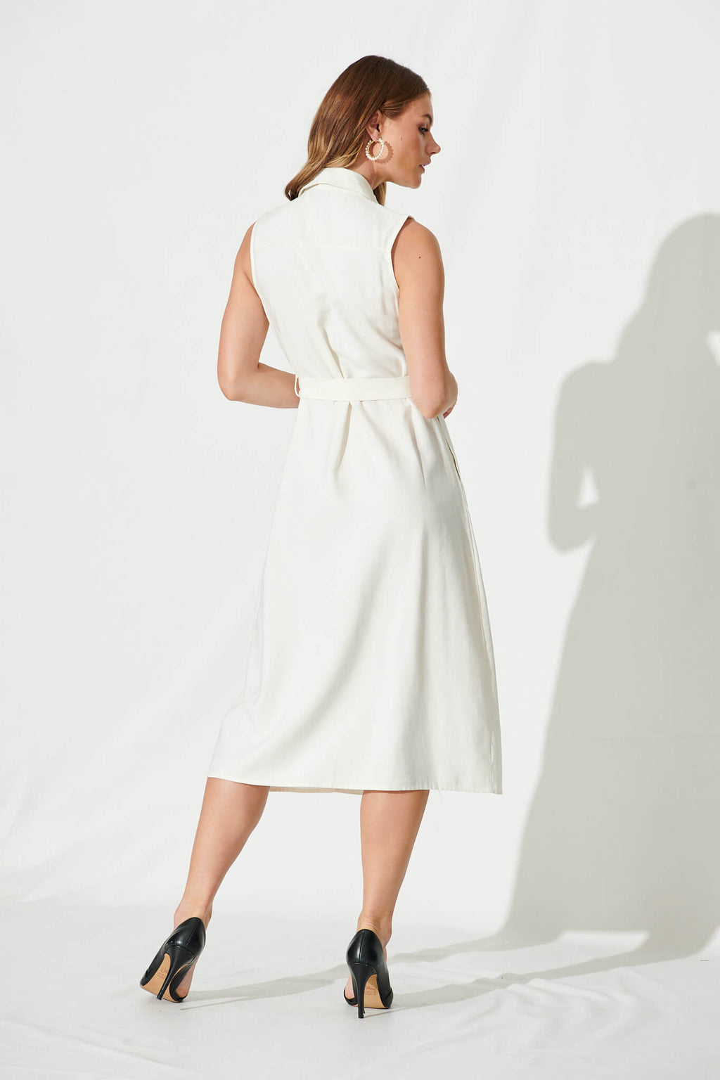 White Delia Shirt Dress