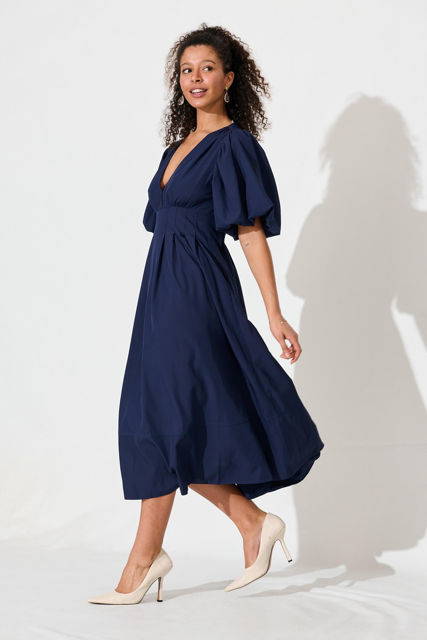 Navy Daydream Midi Dress