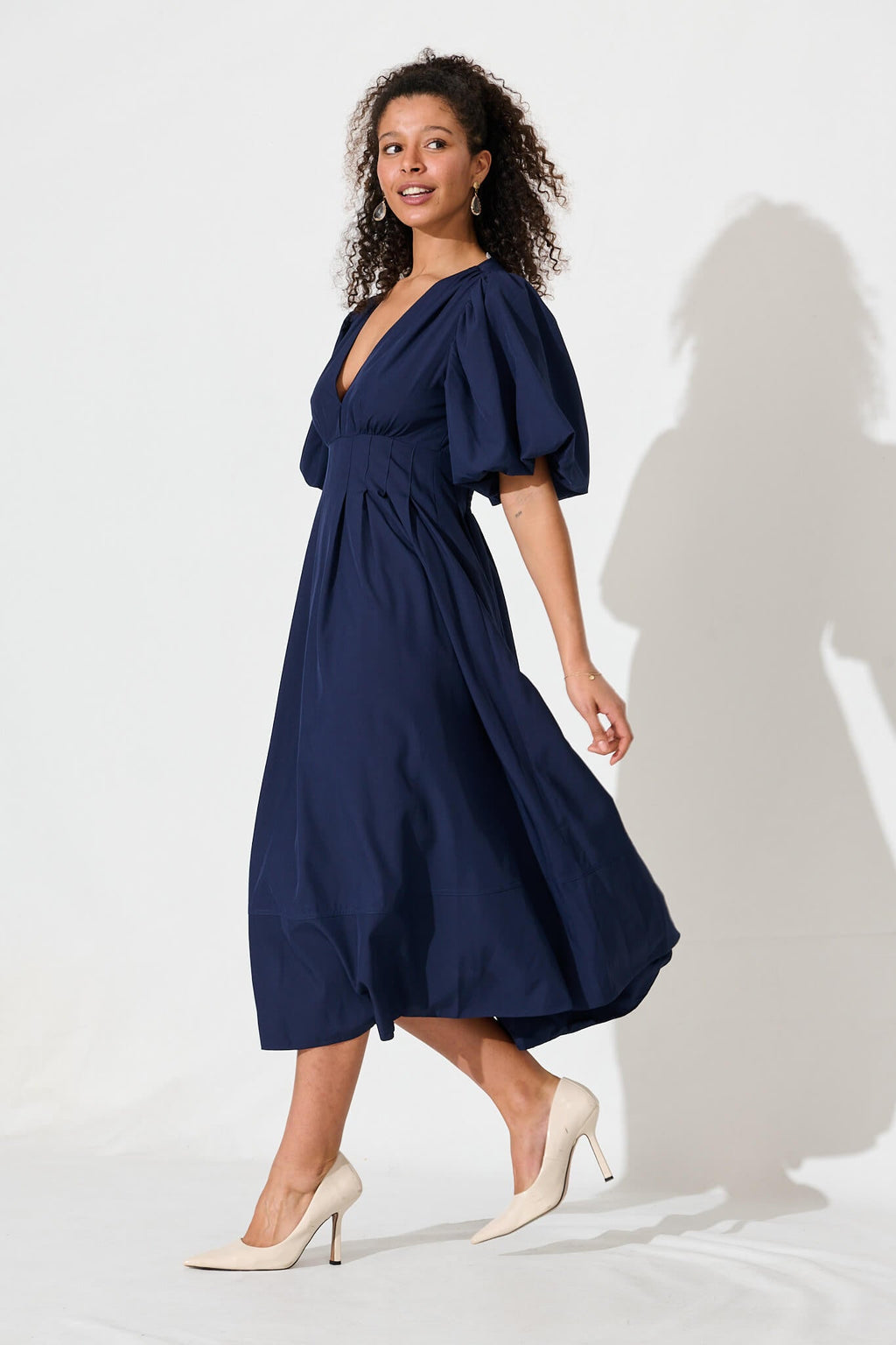 Navy Daydream Midi Dress