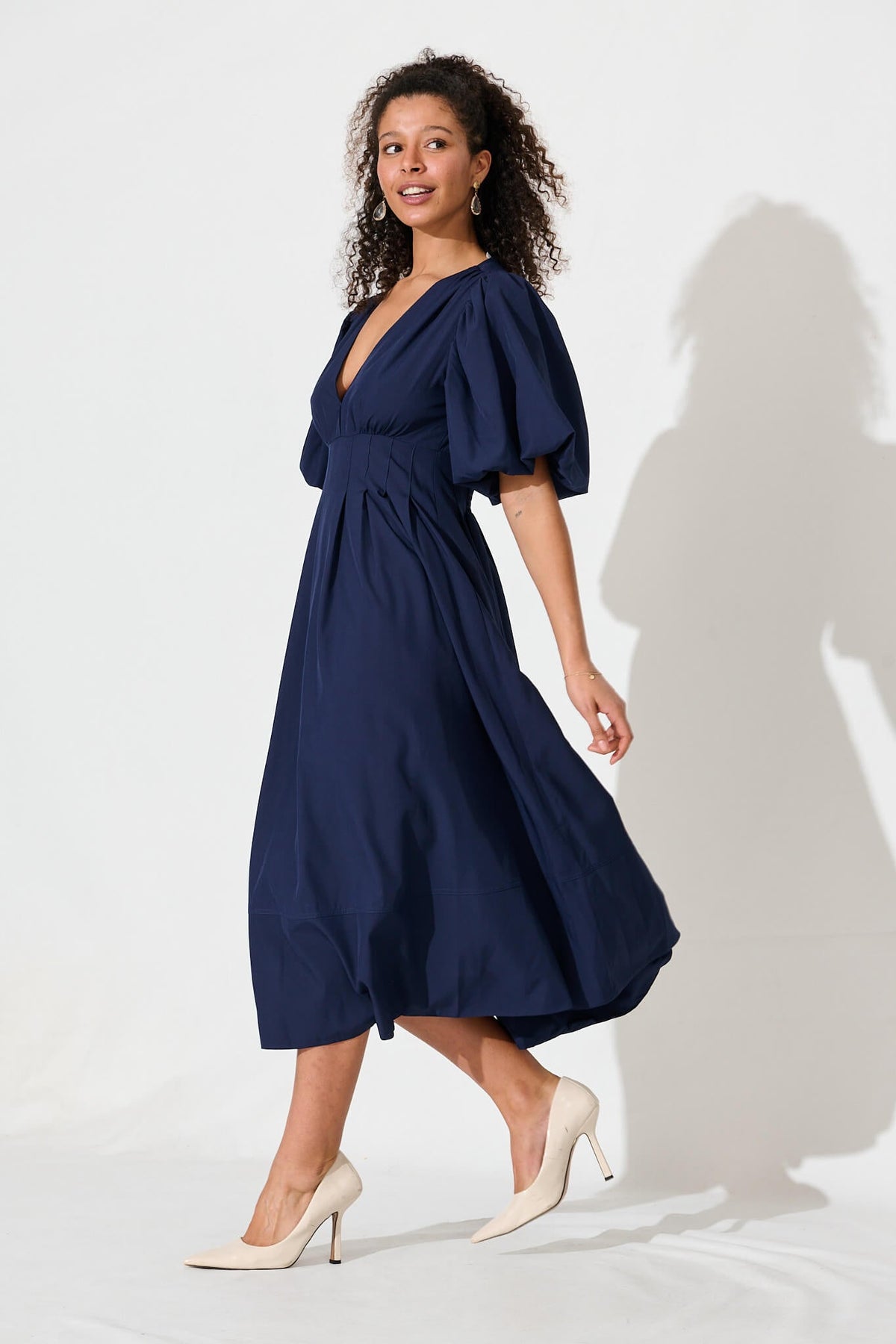 Navy Daydream Midi Dress