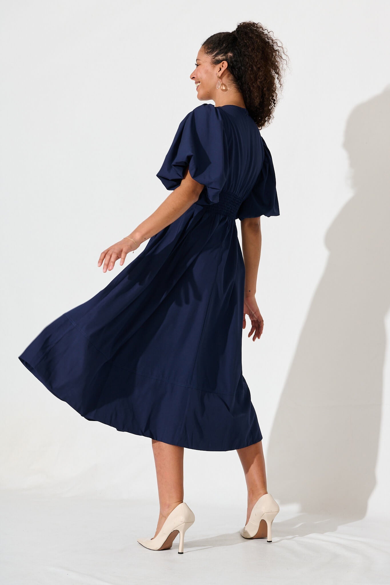 Navy Daydream Midi Dress