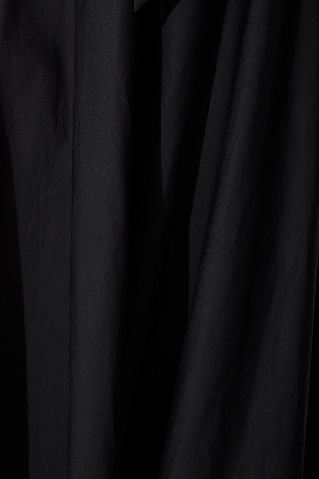 Chic Black Cotton Ivy Midi Skirt