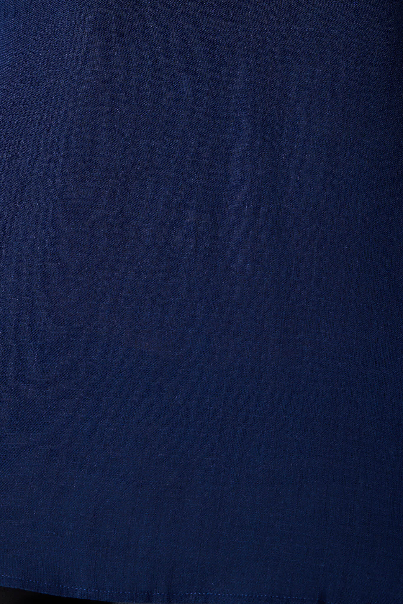 Navy Linen Blend Jasper Blouse