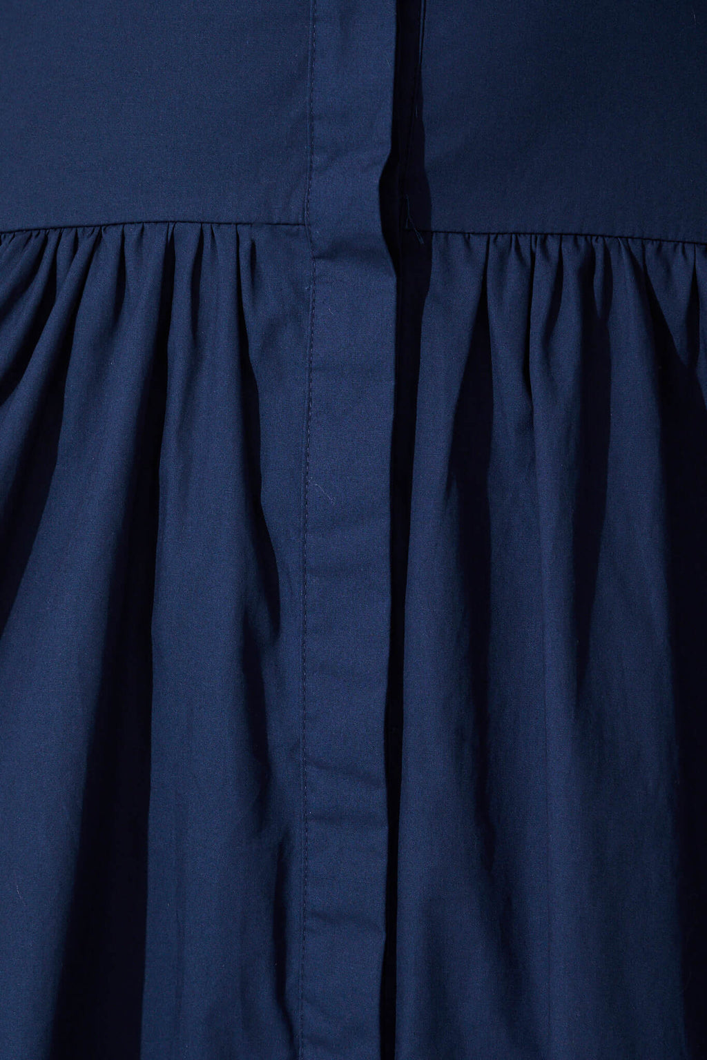 Navy Cotton Midi Dress - Cielo