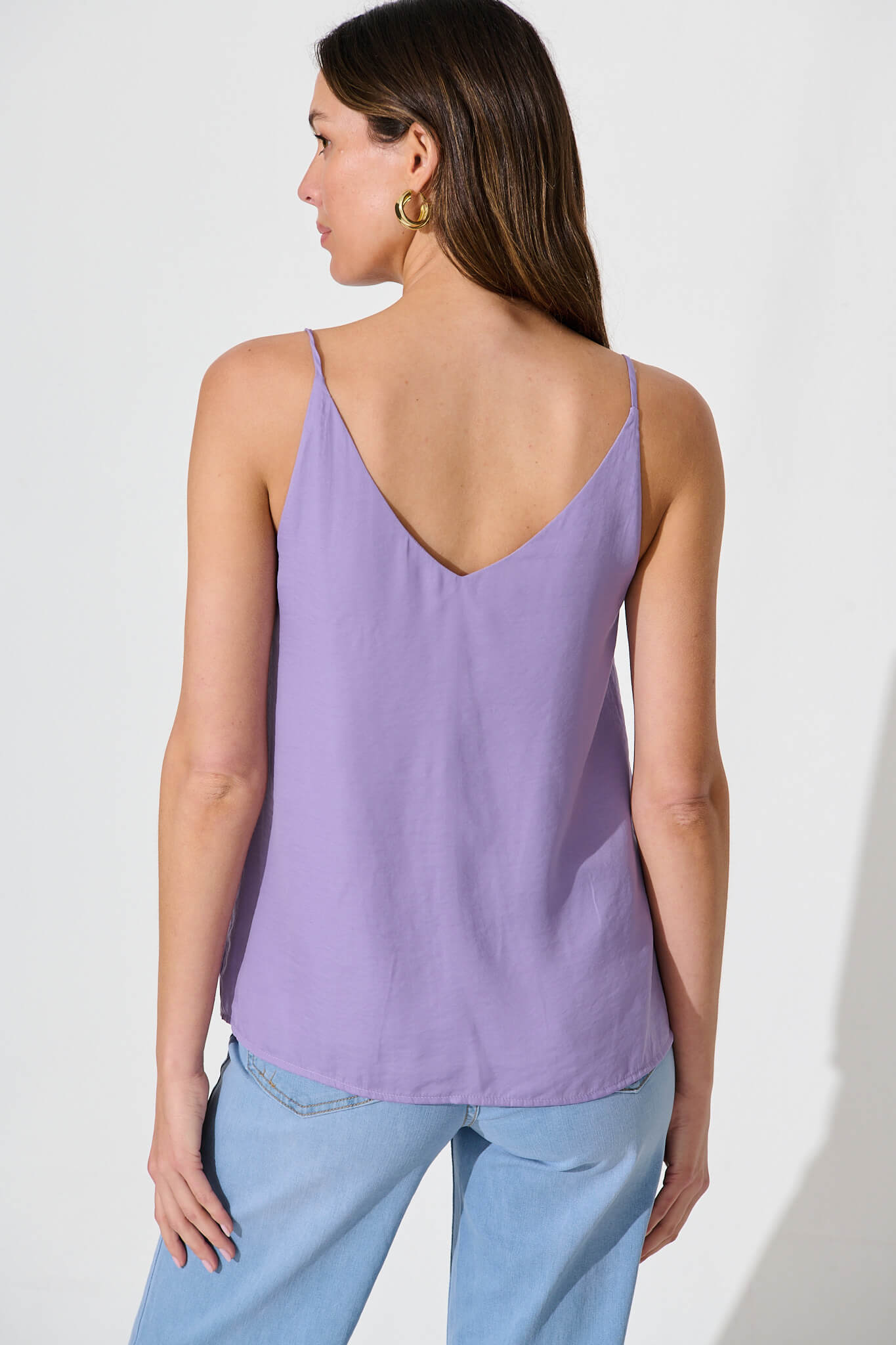 Lilac Satin Cami Blouse