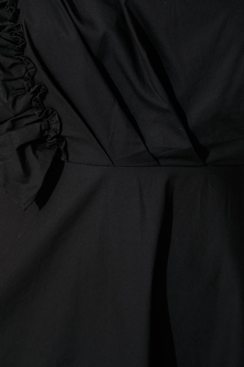 Black Cotton Maxi Dress - Irisa