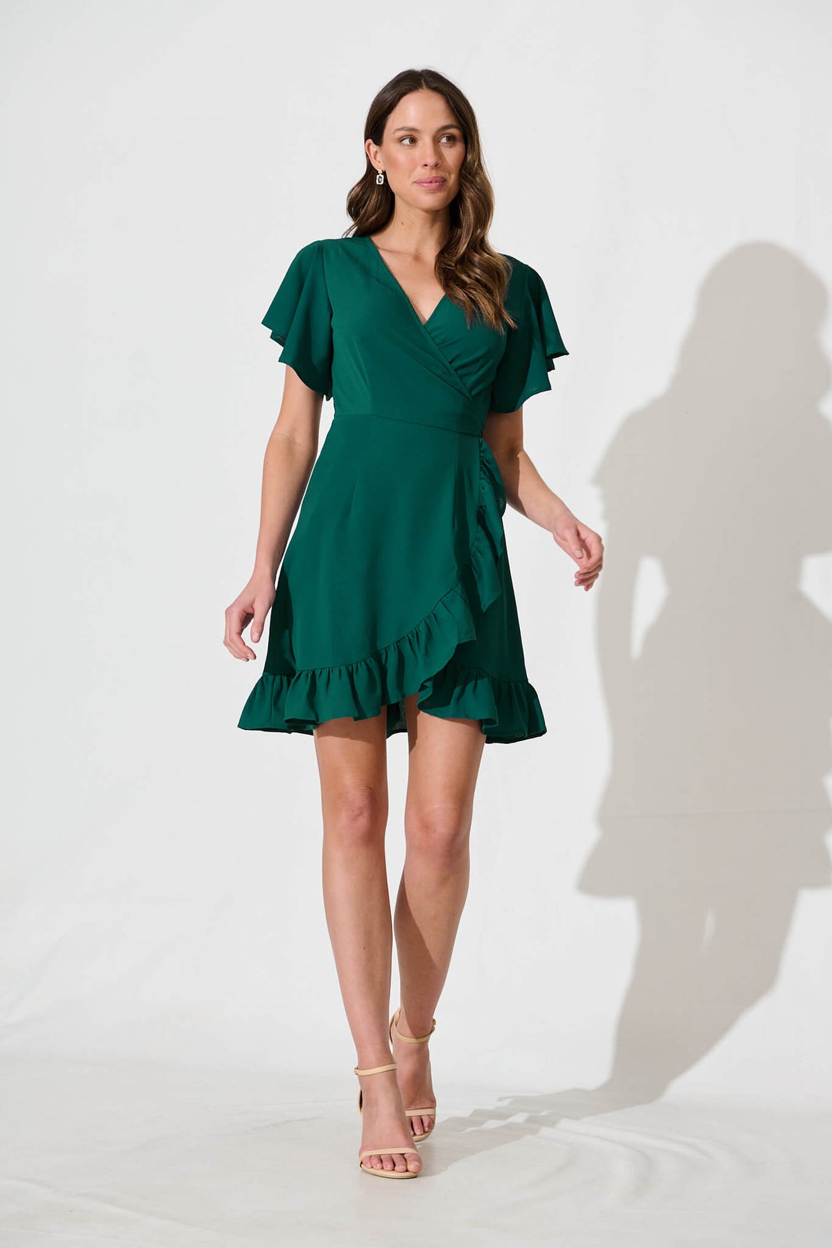 Emerald Wrap Dress - Stylish & Chic