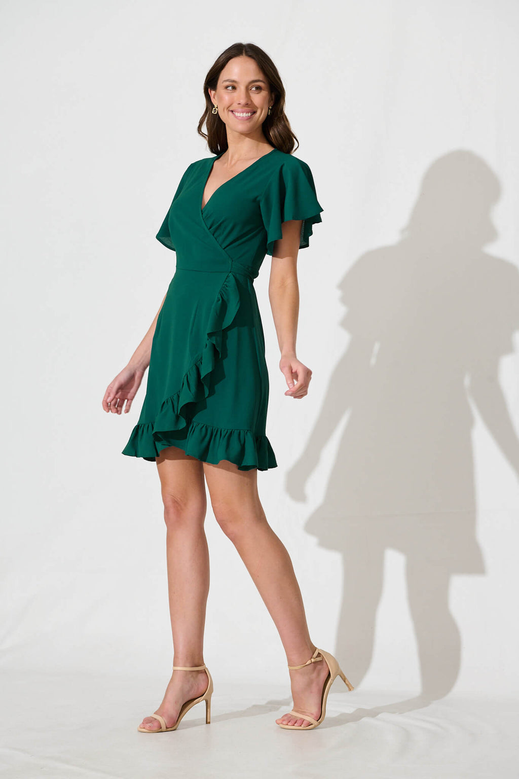 Emerald Wrap Dress - Stylish & Chic