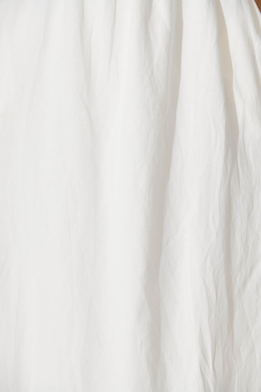 White Linen Maxi Dress - Quinley Sundress