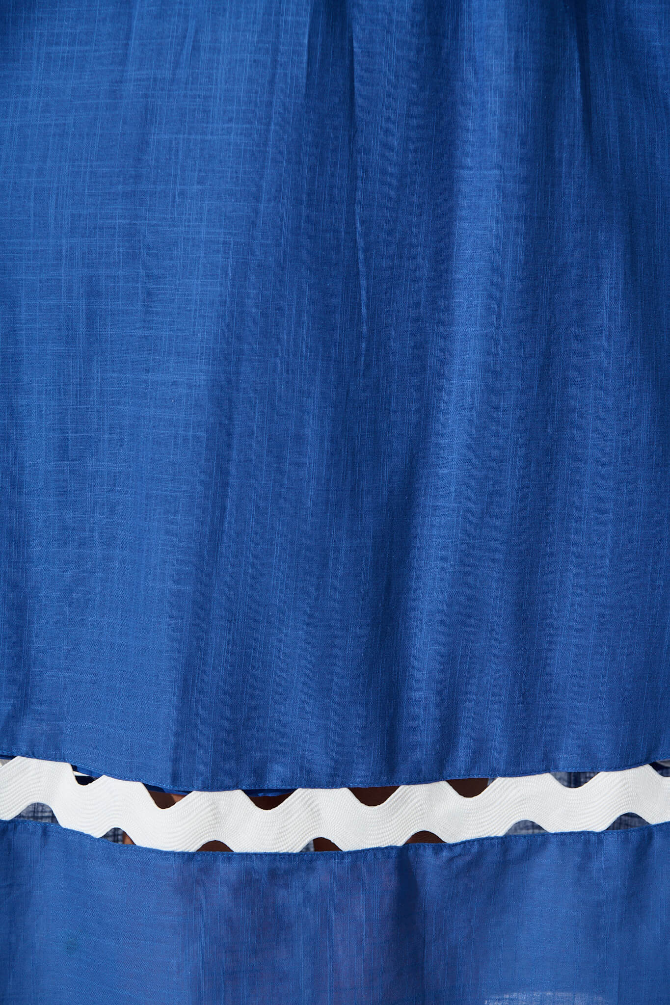 Blue Ric Rac Cotton Midi Dress from Miami