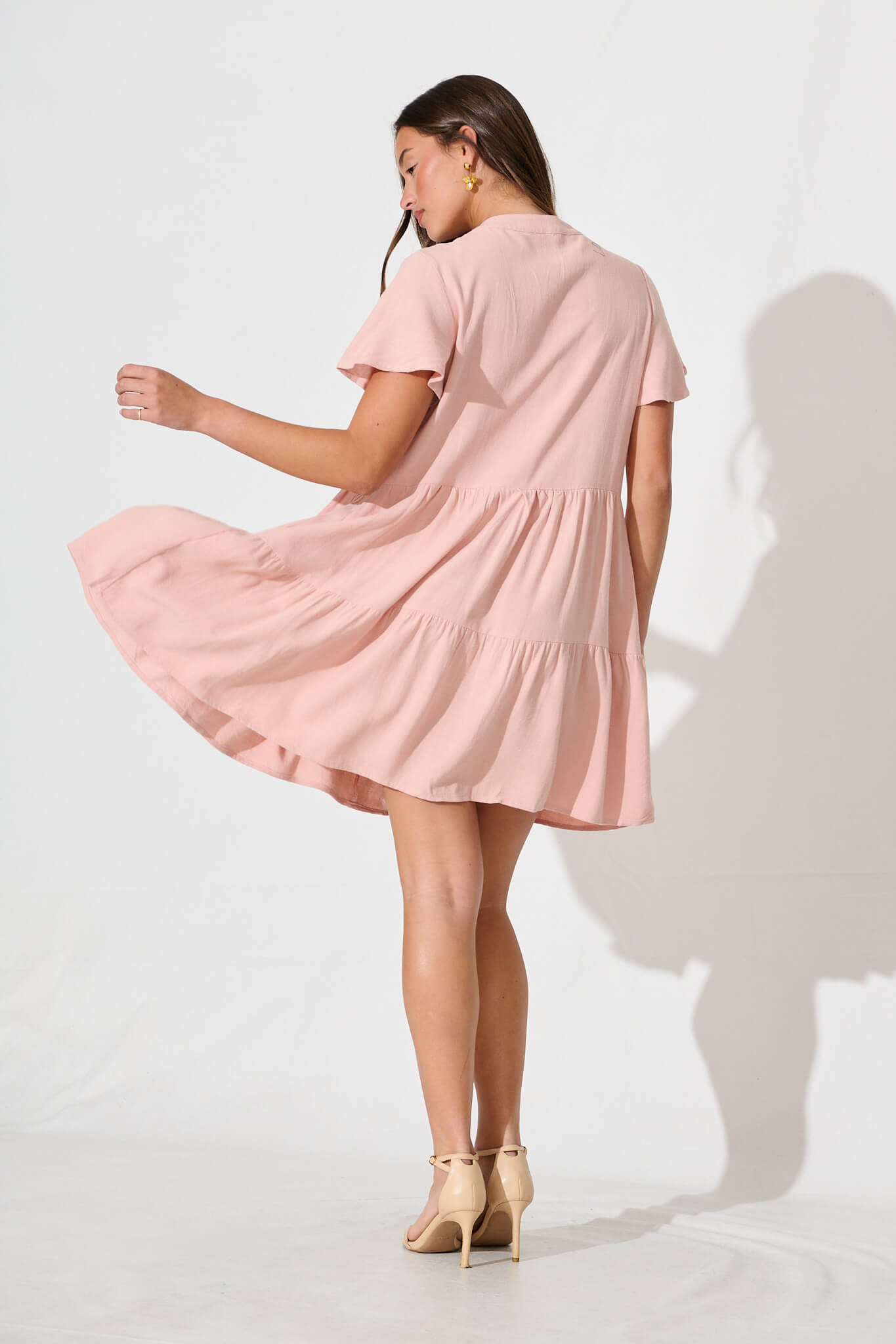 Blush Linen Blend Love Dress