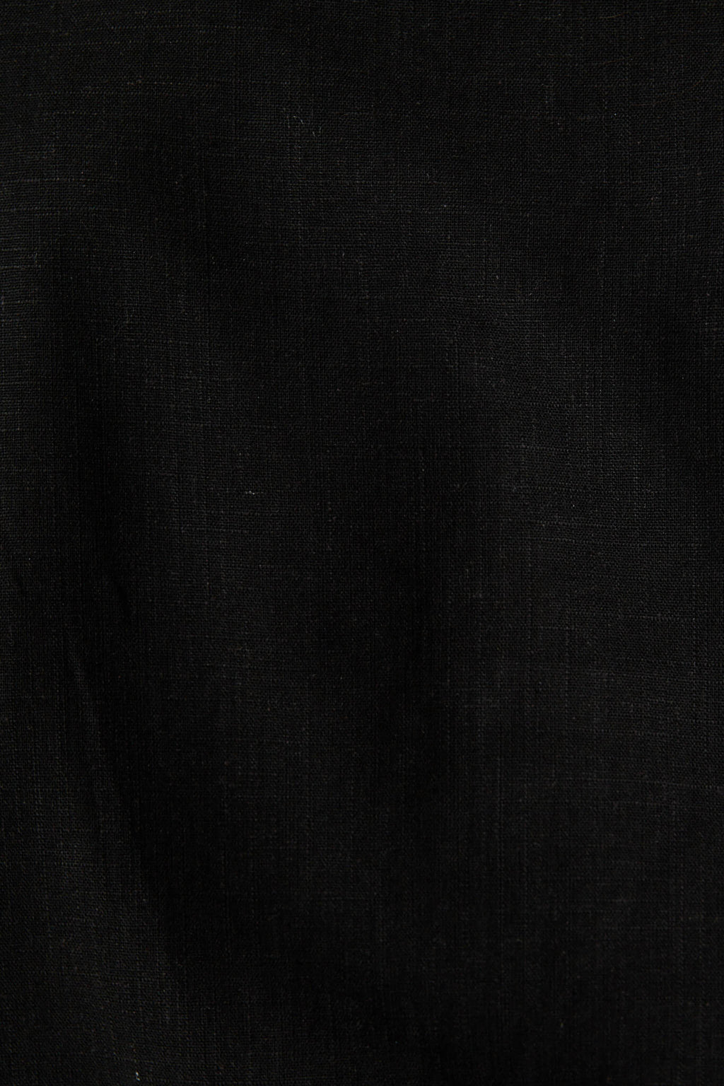 Black Cotton Linen Lucille Blouse