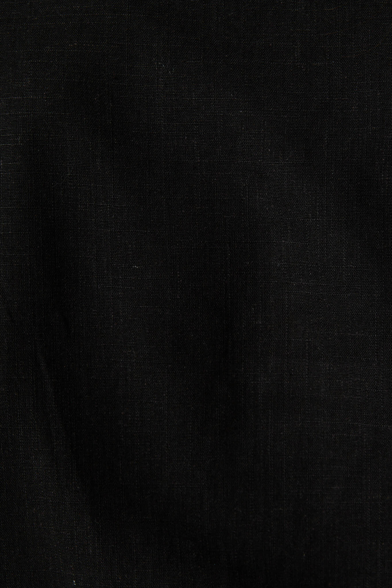 Black Cotton Linen Lucille Blouse