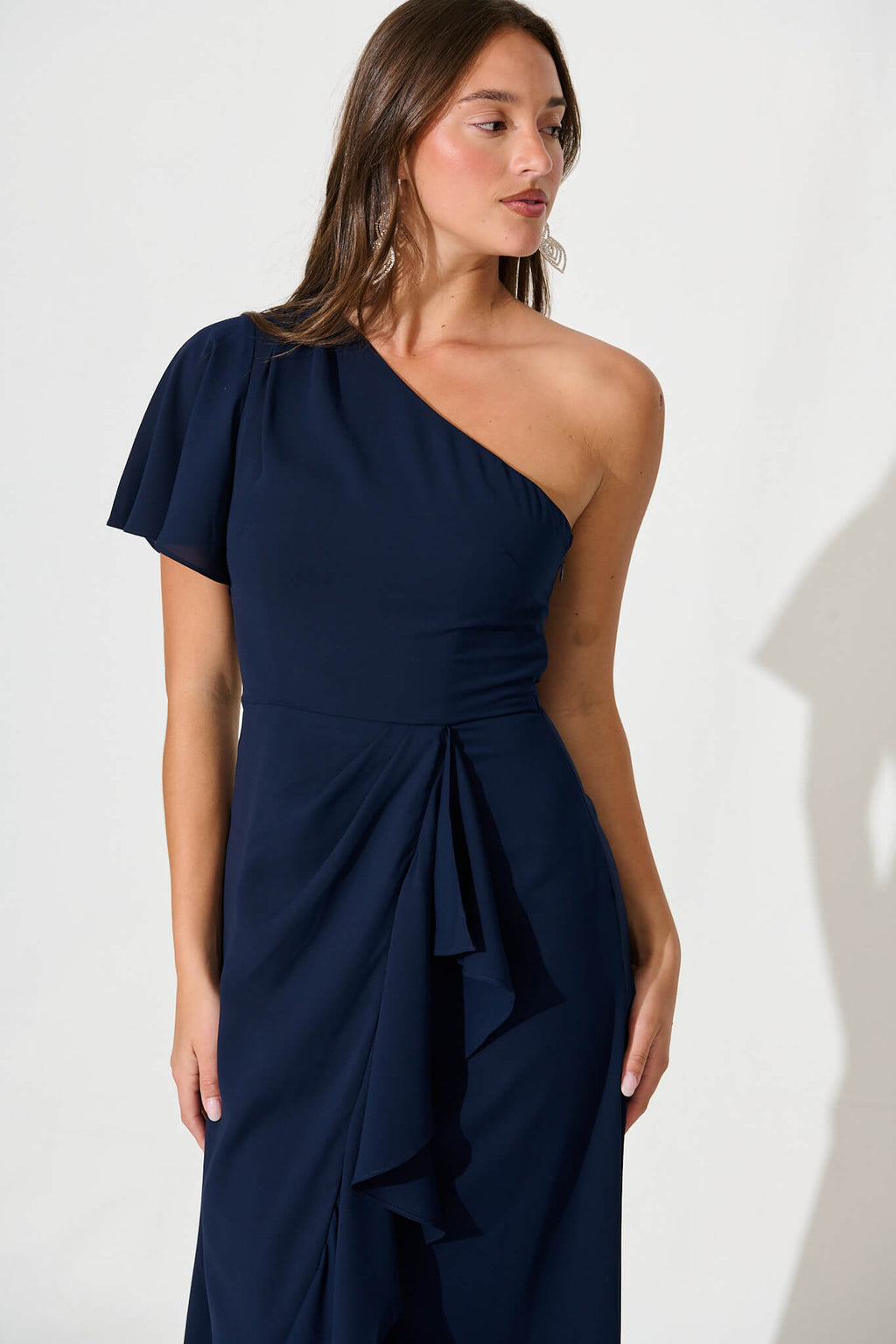 Navy Bird Long Dress