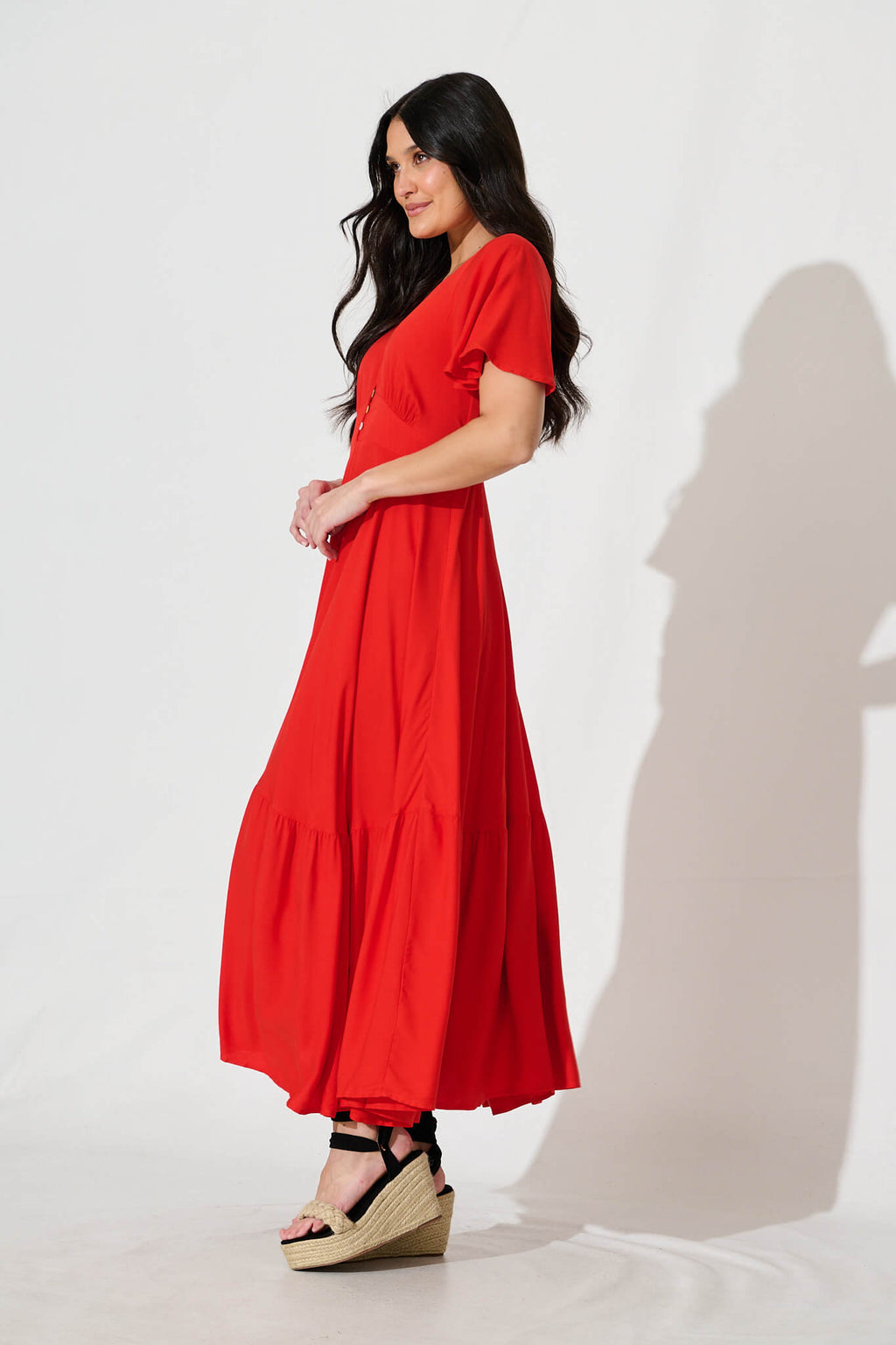 Red Nevada Maxi Gown