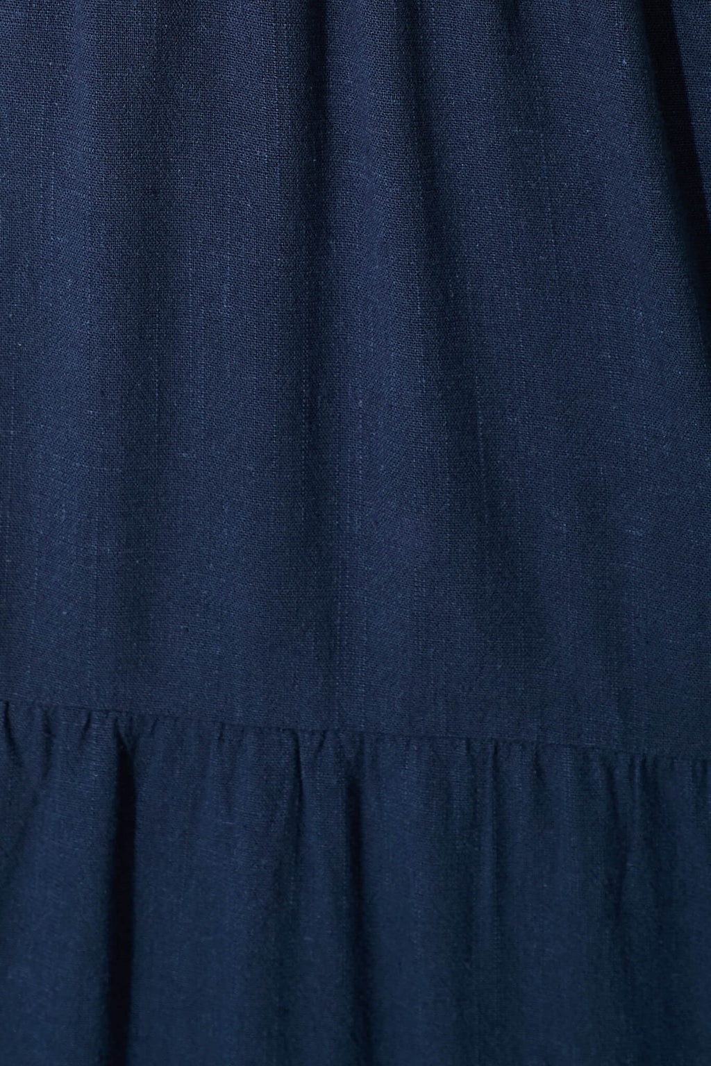 Navy Linen Blend Midi Dress for a Perfect Summer Look