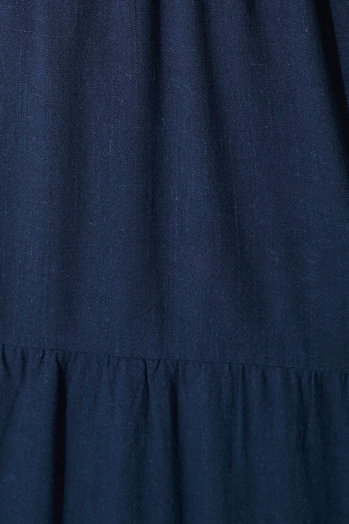 Navy Linen Blend Midi Dress for a Perfect Summer Look