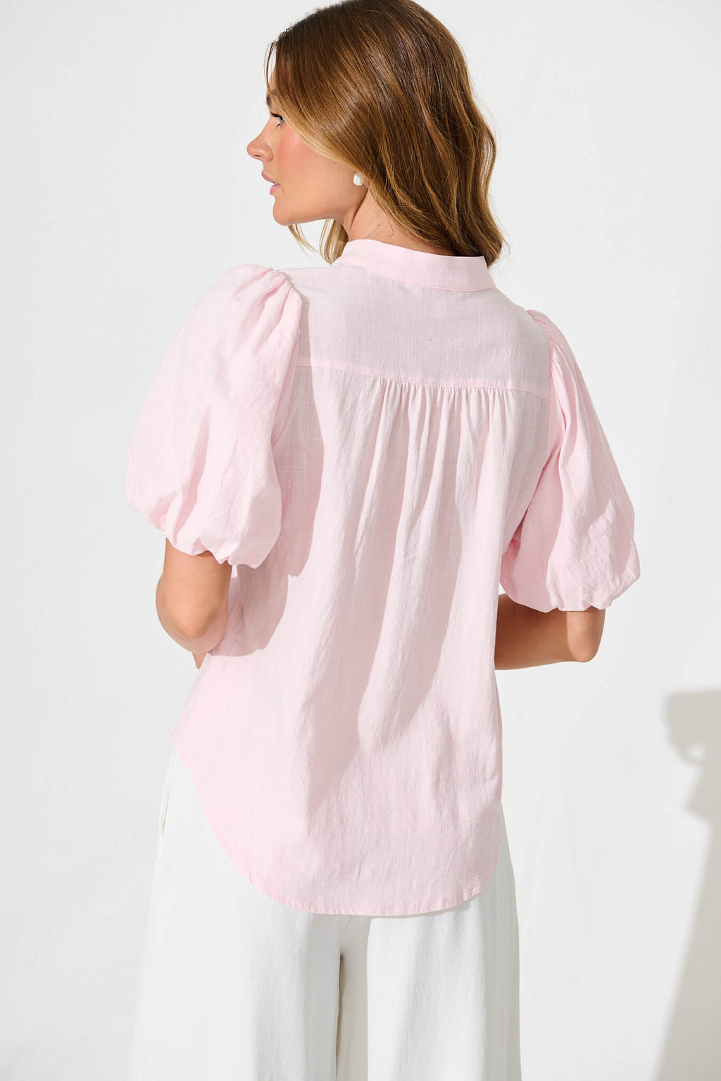 Pale Pink Cotton Prudence Top