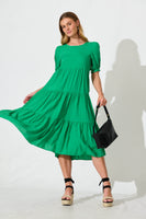 Green Tiered Dress