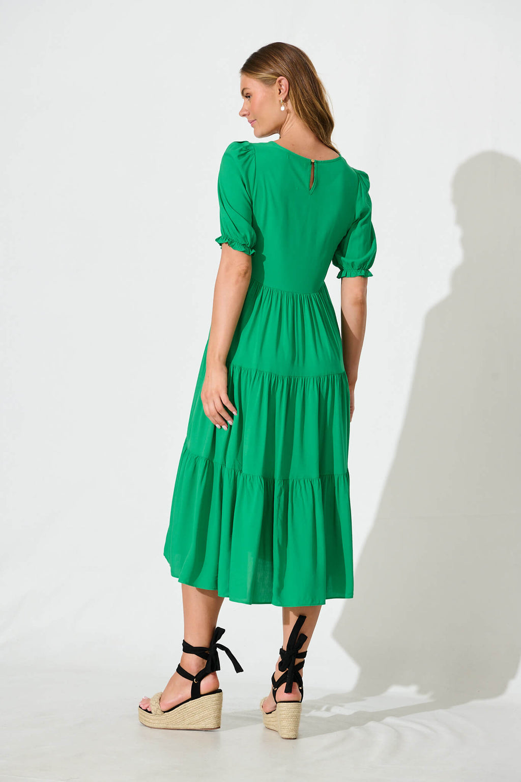 Green Tiered Dress