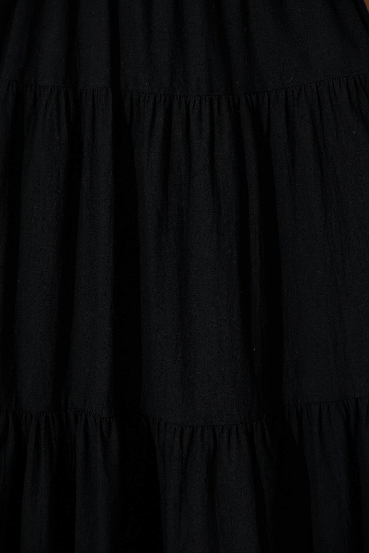 Black Midi Dress by Akino