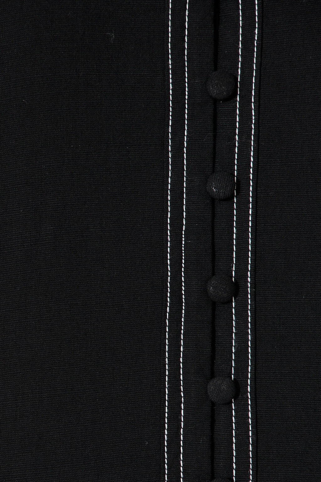 Black Cotton Blend Fab Shirt